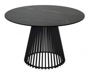 Стол TERNI 120 MATT BLACK MARBLE SOLID CERAMIC Черный мрамор матовый, керамика /Черн.каркас, ®DISAUR в Тюмени - tumen.mebel24.online | фото 8