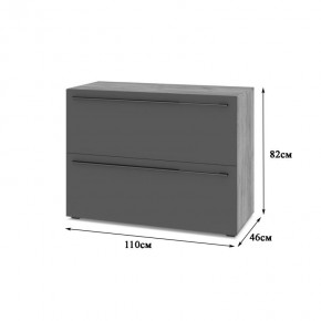 СТОУН С81 Комод (золотой дуб/графит) в Тюмени - tumen.mebel24.online | фото 2