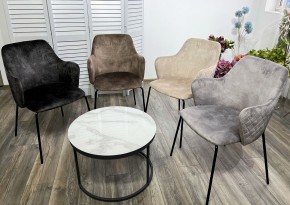 Стул AMARETTO VBP208 античный серо-бежевый/ черный каркас, М-City в Тюмени - tumen.mebel24.online | фото 2