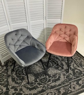 Стул BREEZE BLUVEL-14 GREY, велюр / черный каркас М-City в Тюмени - tumen.mebel24.online | фото 3