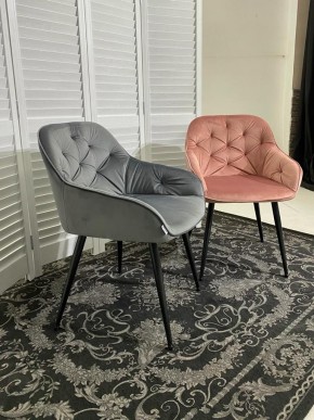 Стул BREEZE BLUVEL-14 GREY, велюр / черный каркас М-City в Тюмени - tumen.mebel24.online | фото 4