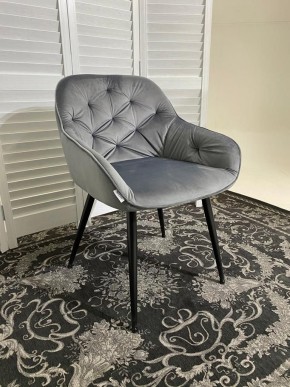 Стул BREEZE BLUVEL-14 GREY, велюр / черный каркас М-City в Тюмени - tumen.mebel24.online | фото 6