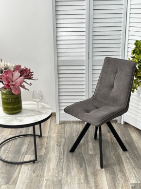 Стул BRONX, 360 град. поворот. B28 Темно-серый, велюр / черный каркас, М-City в Тюмени - tumen.mebel24.online | фото 4