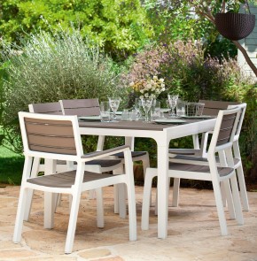 Стул c подлокотниками Гармония (Harmony armchair) белый-капучино в Тюмени - tumen.mebel24.online | фото 3