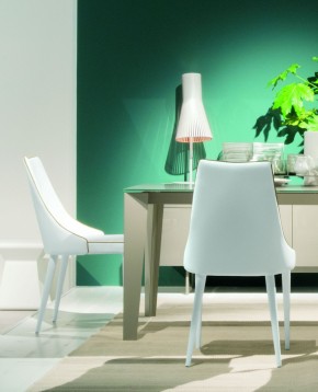 Стул CLARA 40.11 (TR505 white with sand cordonet, экокожа) в Тюмени - tumen.mebel24.online | фото 2