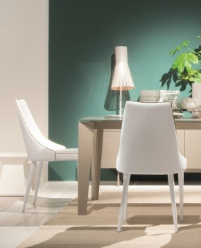 Стул CLARA 40.11 (TR505 white with sand cordonet, экокожа) в Тюмени - tumen.mebel24.online | фото 3