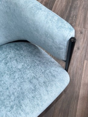 Стул ДИЛЛ, цвет RAIN 7 бриз, велюр / черный каркас М-City в Тюмени - tumen.mebel24.online | фото 7
