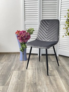 Стул DUKE BLUVEL-14 GREY, велюр / черный каркас М-City в Тюмени - tumen.mebel24.online | фото 4