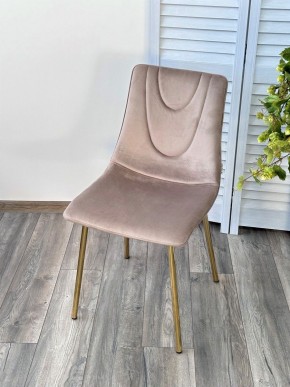 Стул ELLI BLUVEL-40 Бежевый, велюр / золотой каркас М-City в Тюмени - tumen.mebel24.online | фото 3