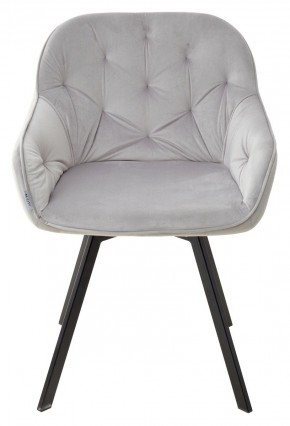 Стул GALE 360 град. поворот. BLUVEL-03 LIGHT GREY, велюр/ черный каркас, М-City в Тюмени - tumen.mebel24.online | фото 3