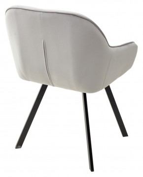 Стул GALE 360 град. поворот. BLUVEL-03 LIGHT GREY, велюр/ черный каркас, М-City в Тюмени - tumen.mebel24.online | фото 4
