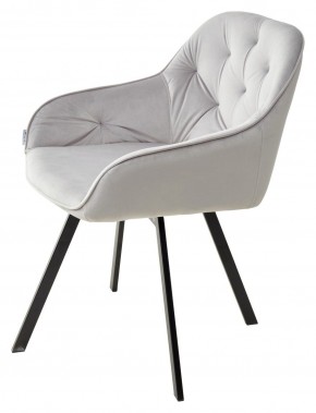 Стул GALE 360 град. поворот. BLUVEL-03 LIGHT GREY, велюр/ черный каркас, М-City в Тюмени - tumen.mebel24.online | фото 5