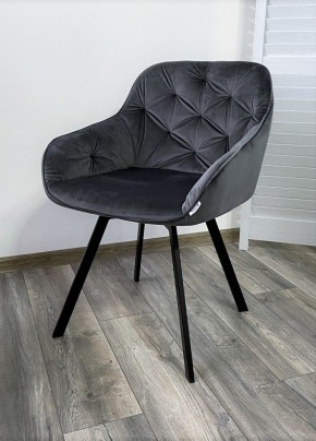 Стул GALE 360 град. поворот. BLUVEL-14 GREY, велюр/ черный каркас, М-City в Тюмени - tumen.mebel24.online | фото 6