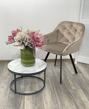 Стул GALE 360 град. поворот. BLUVEL-40 BEIGE, велюр/ черный каркас, М-City в Тюмени - tumen.mebel24.online | фото 2