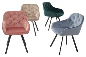 Стул GALE 360 град. поворот. BLUVEL-40 BEIGE, велюр/ черный каркас, М-City в Тюмени - tumen.mebel24.online | фото 3