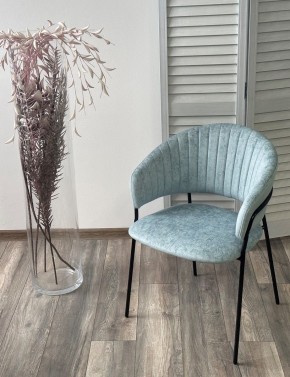 Стул ГЕММА, цвет RAIN 7 breeze, велюр / черный каркас М-City в Тюмени - tumen.mebel24.online | фото 4