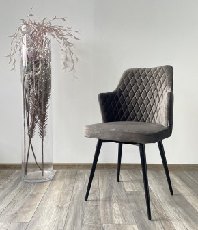 Стул HERMAN 360 град. ГРАФИТ #14, велюр / черный каркас М-City в Тюмени - tumen.mebel24.online | фото 2