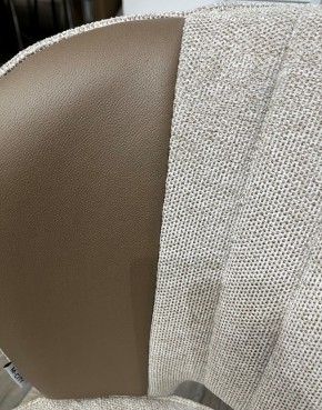 Стул HERMES WZ2042-02 светло-бежевый фактурный велюр/ HK017-31 серо-коричневый PU, М-City в Тюмени - tumen.mebel24.online | фото 2