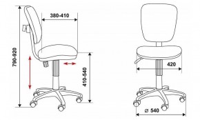 Стул компьютерный Бюрократ CH-204NX/26-28 черный в Тюмени - tumen.mebel24.online | фото
