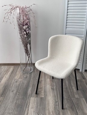 Стул RIYA UF992-01 Белый, teddy / черный каркас М-City в Тюмени - tumen.mebel24.online | фото 5