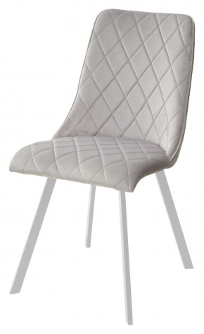 Стул TYCOON BLUVEL-03 LIGHT GREY / белый каркас М-City в Тюмени - tumen.mebel24.online | фото 1