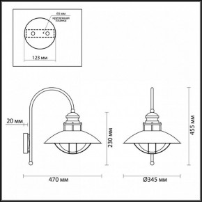 Светильник на штанге Odeon Light Dante 4164/1WA в Тюмени - tumen.mebel24.online | фото 5