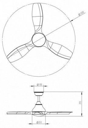 Светильник с вентилятором Sonex VIVA LED 7702/24L в Тюмени - tumen.mebel24.online | фото 5