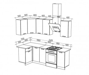 ТЕХНО Кухонный гарнитур угловой 1,8х1,1 м Компоновка №6 в Тюмени - tumen.mebel24.online | фото 6