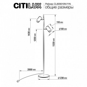 Торшер Citilux Twin CL809010N в Тюмени - tumen.mebel24.online | фото 5