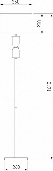 Торшер Eurosvet Caprera 01154/1 никель в Тюмени - tumen.mebel24.online | фото 2