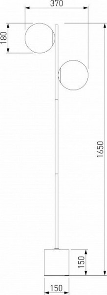 Торшер Eurosvet Marbella 01158/2 черный в Тюмени - tumen.mebel24.online | фото 3