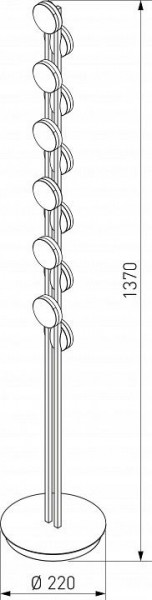 Торшер Eurosvet Tapioca 90332/12 черный в Тюмени - tumen.mebel24.online | фото 4