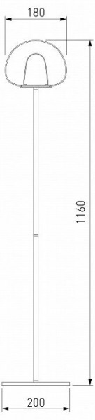 Торшер Eurosvet Twice 90327/1 черный в Тюмени - tumen.mebel24.online | фото