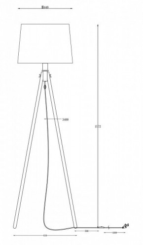Торшер Maytoni Calvin Z177-FL-01-BR в Тюмени - tumen.mebel24.online | фото 6