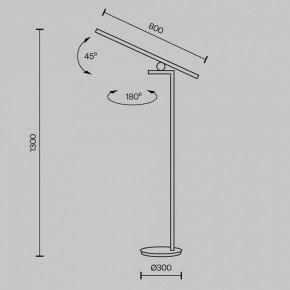 Торшер Maytoni Emphaty MOD363FL-L14B3K в Тюмени - tumen.mebel24.online | фото 3
