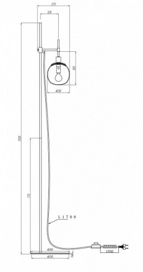 Торшер Maytoni Erich MOD221-FL-01-G в Тюмени - tumen.mebel24.online | фото 5