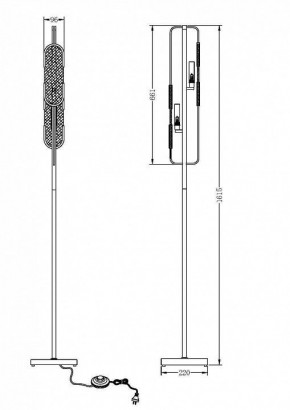 Торшер Maytoni Marmo MOD099FL-02G в Тюмени - tumen.mebel24.online | фото 2
