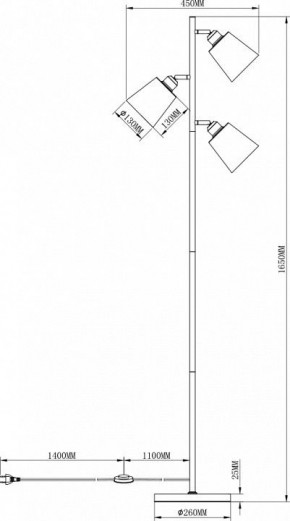Торшер Moderli Floor V3051-3F в Тюмени - tumen.mebel24.online | фото 3