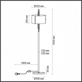 Торшер Odeon Light Margaret 5415/3F в Тюмени - tumen.mebel24.online | фото 4