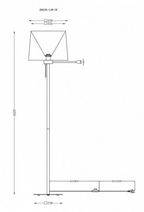 Торшер с подсветкой Maytoni Farel Z001FL-L3W-1W в Тюмени - tumen.mebel24.online | фото 3
