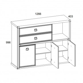 Тумба 3D2SN, MAGELLAN, цвет Сосна винтаж в Тюмени - tumen.mebel24.online | фото 2