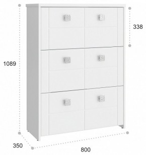 Тумба для обуви Изабель ИЗ-55К в Тюмени - tumen.mebel24.online | фото 3