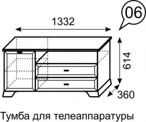 Тумба для телеаппаратуры Венеция 6 бодега в Тюмени - tumen.mebel24.online | фото 3