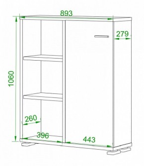 Тумба комбинированная Домино ПУ-50-2 в Тюмени - tumen.mebel24.online | фото 2