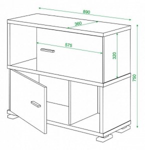 Тумба комбинированная Домино СБ-30/2 в Тюмени - tumen.mebel24.online | фото 3