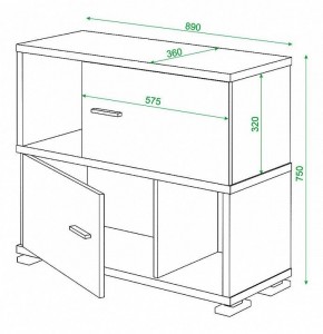 Тумба комбинированная Домино СБ-30/2 в Тюмени - tumen.mebel24.online | фото 3