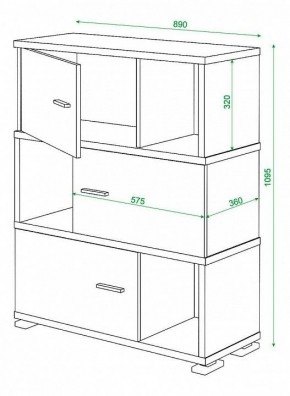 Тумба комбинированная Домино СБ-30/3 в Тюмени - tumen.mebel24.online | фото 3