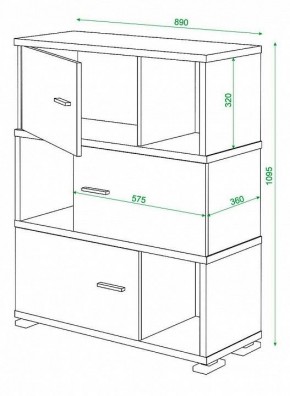 Тумба комбинированная Домино СБ-30/3 в Тюмени - tumen.mebel24.online | фото 3