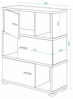 Тумба комбинированная Домино СБ-30/3 в Тюмени - tumen.mebel24.online | фото 2