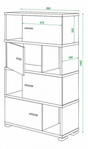 Тумба комбинированная Домино СБ-30/4 в Тюмени - tumen.mebel24.online | фото 3